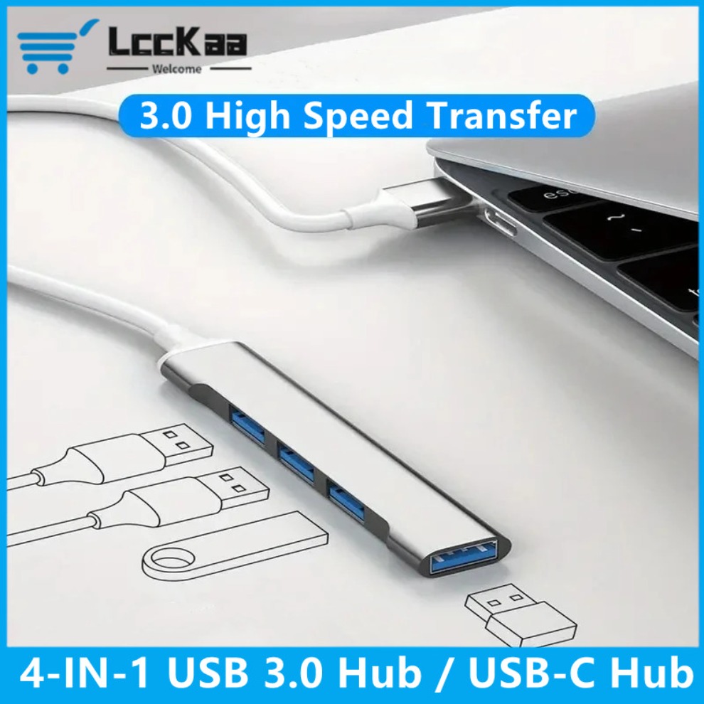 Usb Hub Gaming - موزع C عالي السرعة للكمبيوتر ،