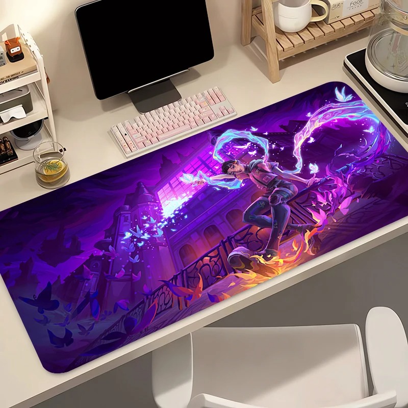 Pc Gaming Valorant - لوحة ماوس للألعاب بتصميم أنمي للكمبيوتر،