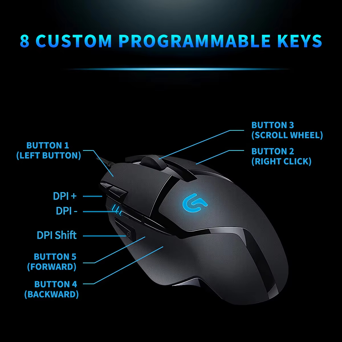 فأرة ألعاب لوجيتك G402 هايبريو - مراجعة Pc Gaming Valorant وسعره
