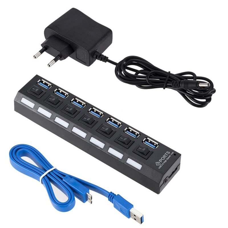 موزع USB 3.0 من GRWIBEOU مع مح - مراجعة Usb Hub Gaming وسعره