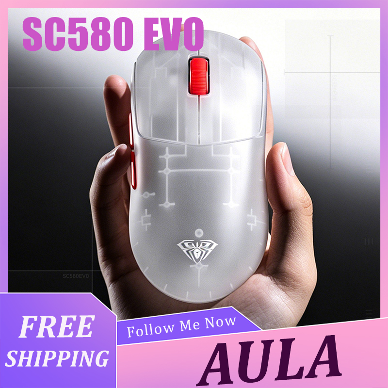 ماوس AULA SC580 EVO خفيف الوزن - مراجعة Pc Gaming Handheld وسعره