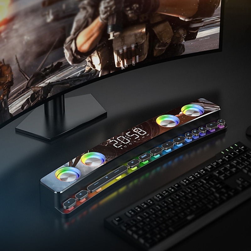 مكبر صوت بلوتوث SH39 جديد للأل - مراجعة Gaming Speaker وسعره