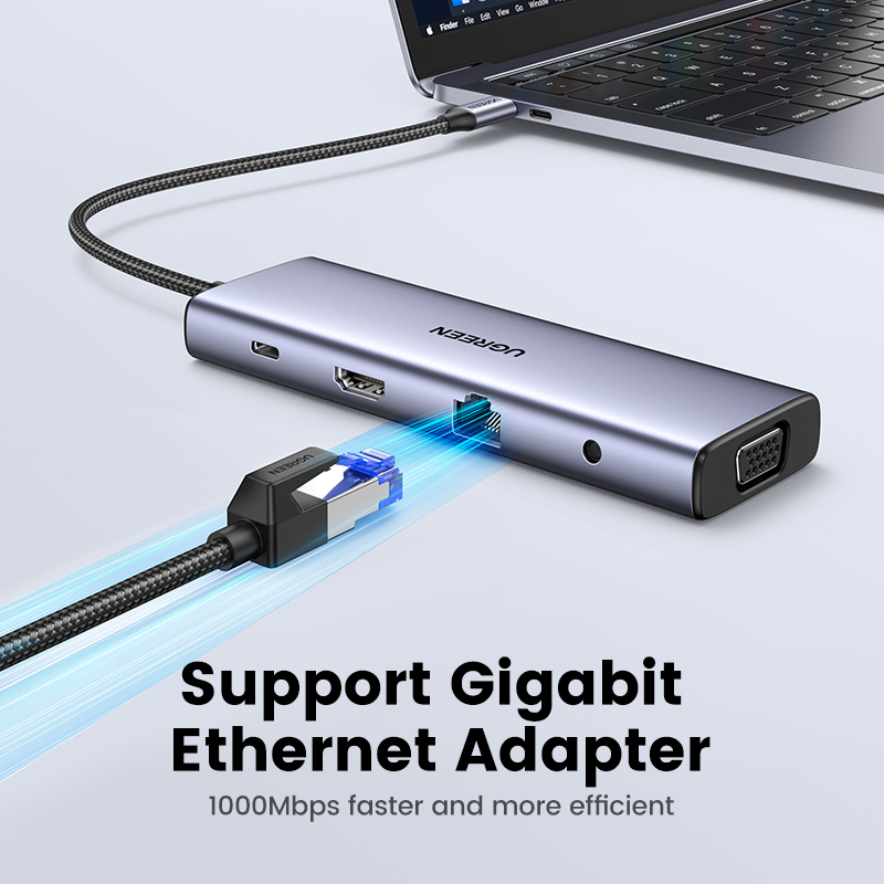 UGREEN USB HUB Type-C إلى 4K H - مراجعة Usb Hub Gaming وسعره
