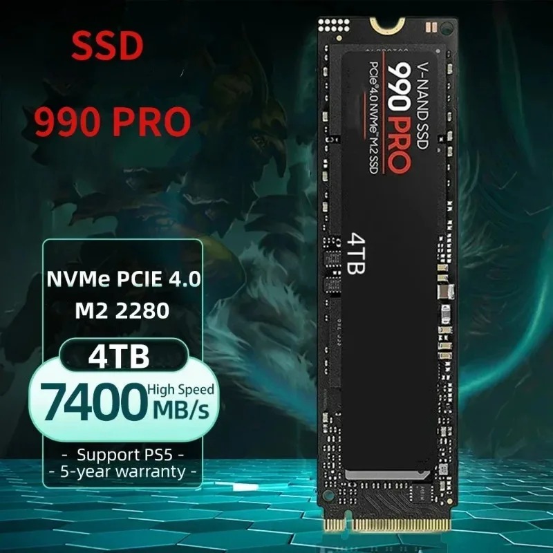 قرص SSD أصلي 990 PRO NVMe M.2  - مراجعة Pc Gaming Second وسعره